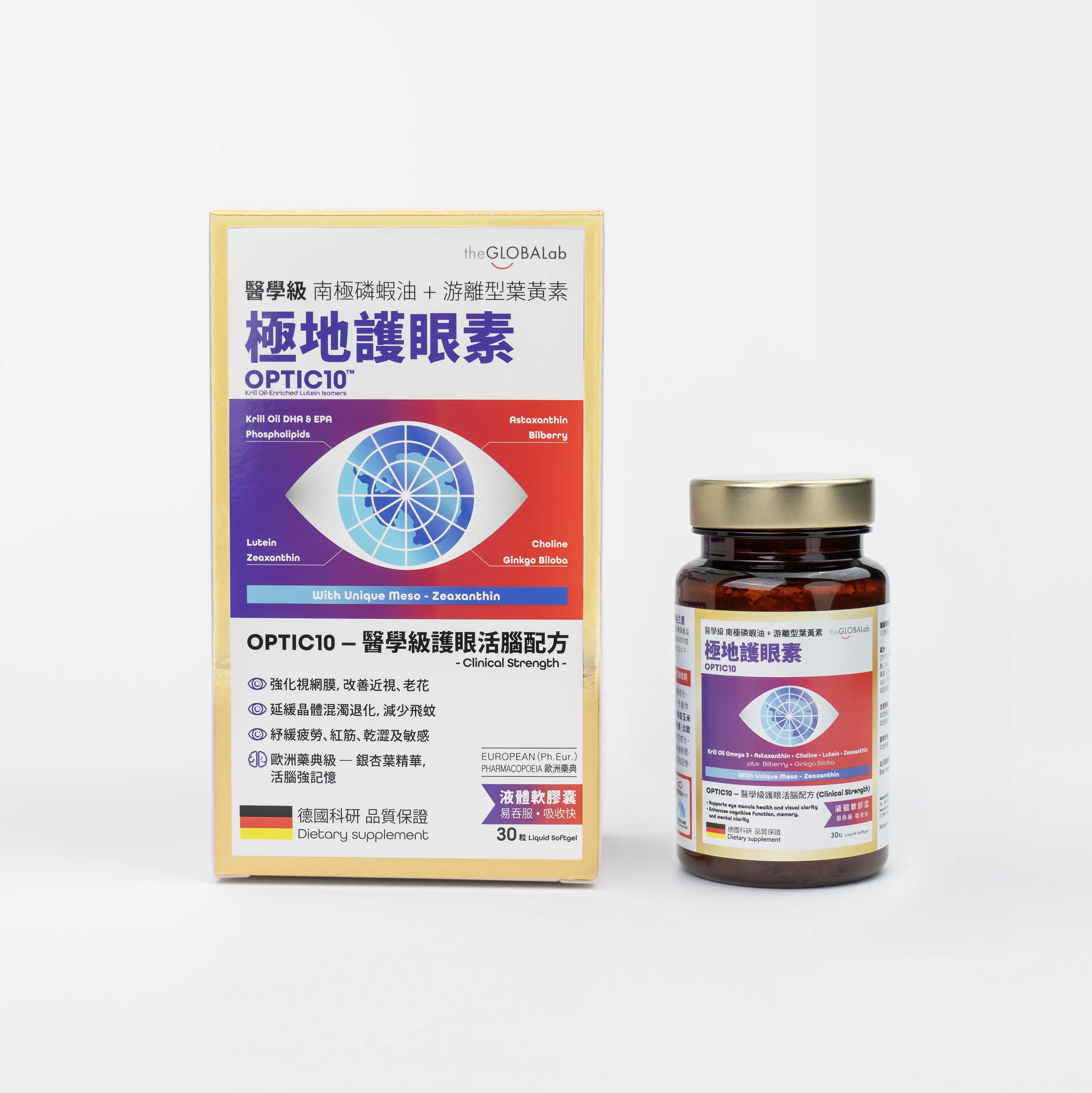 the GLOBALab OPTIC10 極地護眼素30粒- 3ChemBio - Your Well-Being Expert